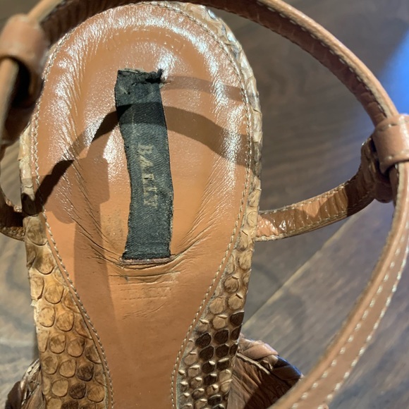 Authentic Bally Python Strappy Heels - Picture 9 of 11